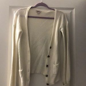 White cardigan
